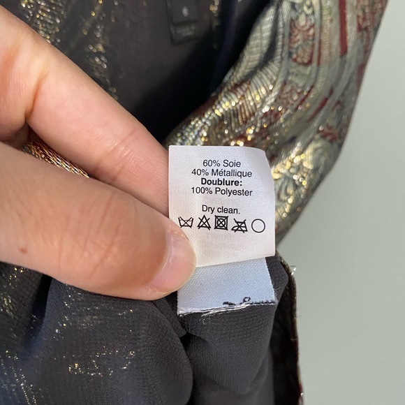 J. Crew silk paisley v-neck sleeveless blouse - Picture 6 of 6